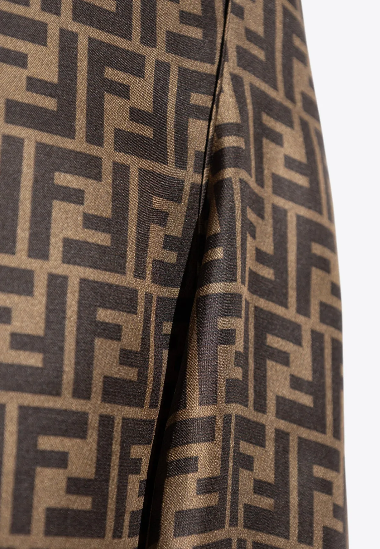 FF Jacquard Silk Midi Skirt