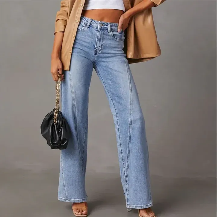 Flared Denim Jeans by Amares