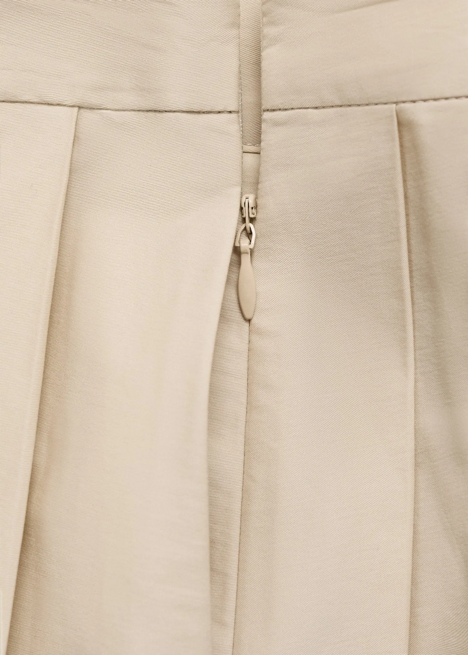 Flared skirt with pleated detail