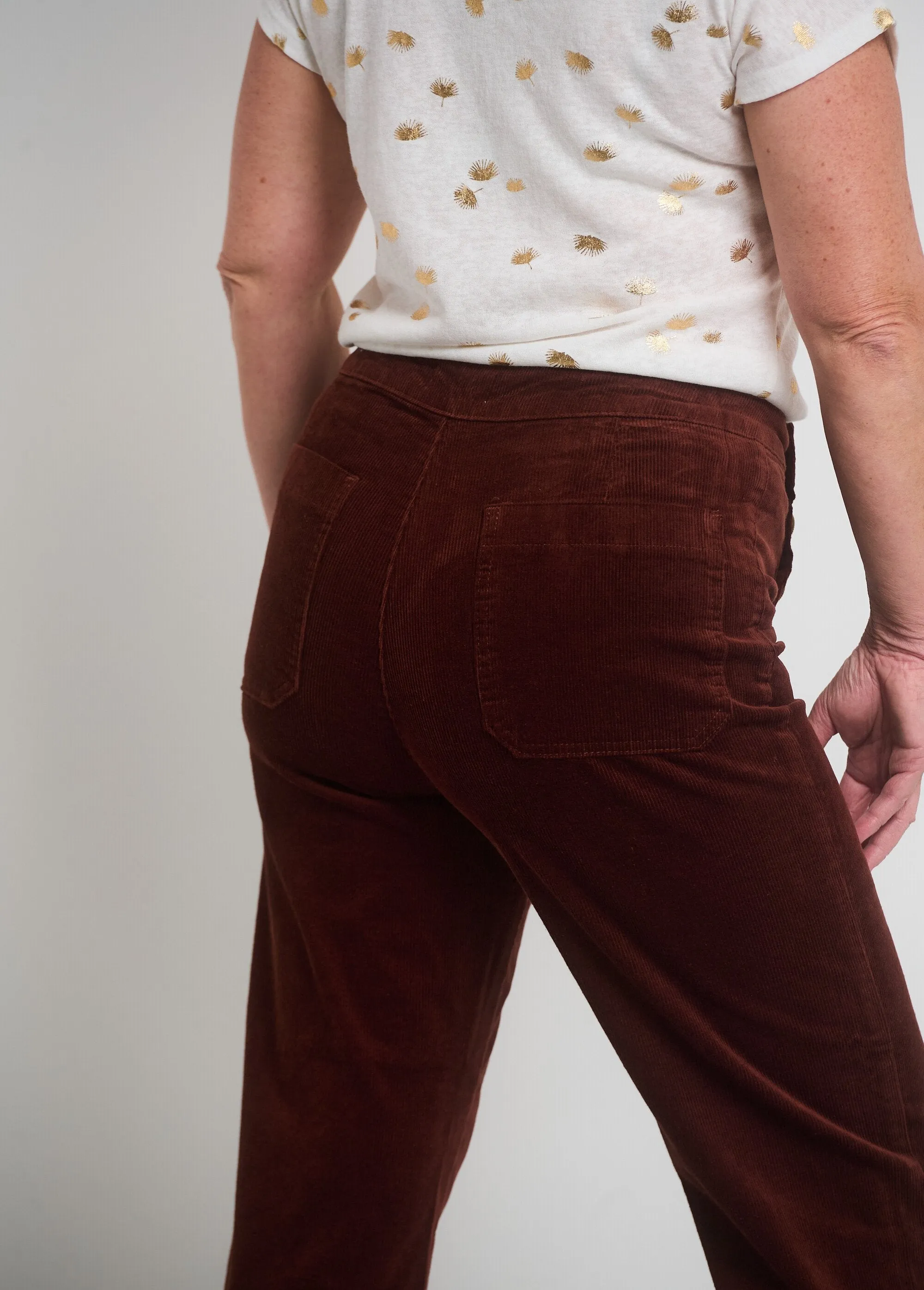 Flared Velvet Bridge Pants