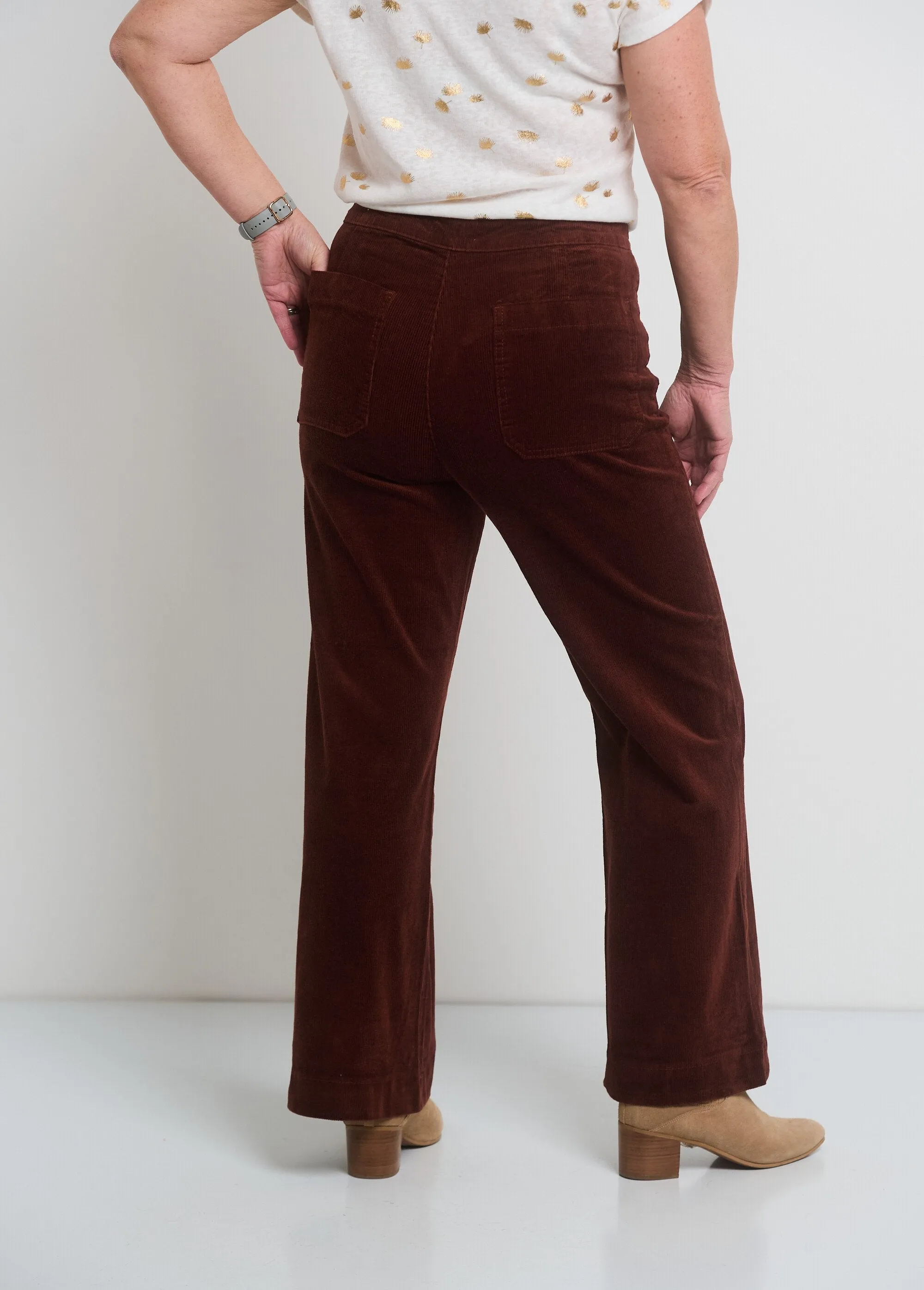 Flared Velvet Bridge Pants