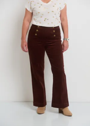 Flared Velvet Bridge Pants