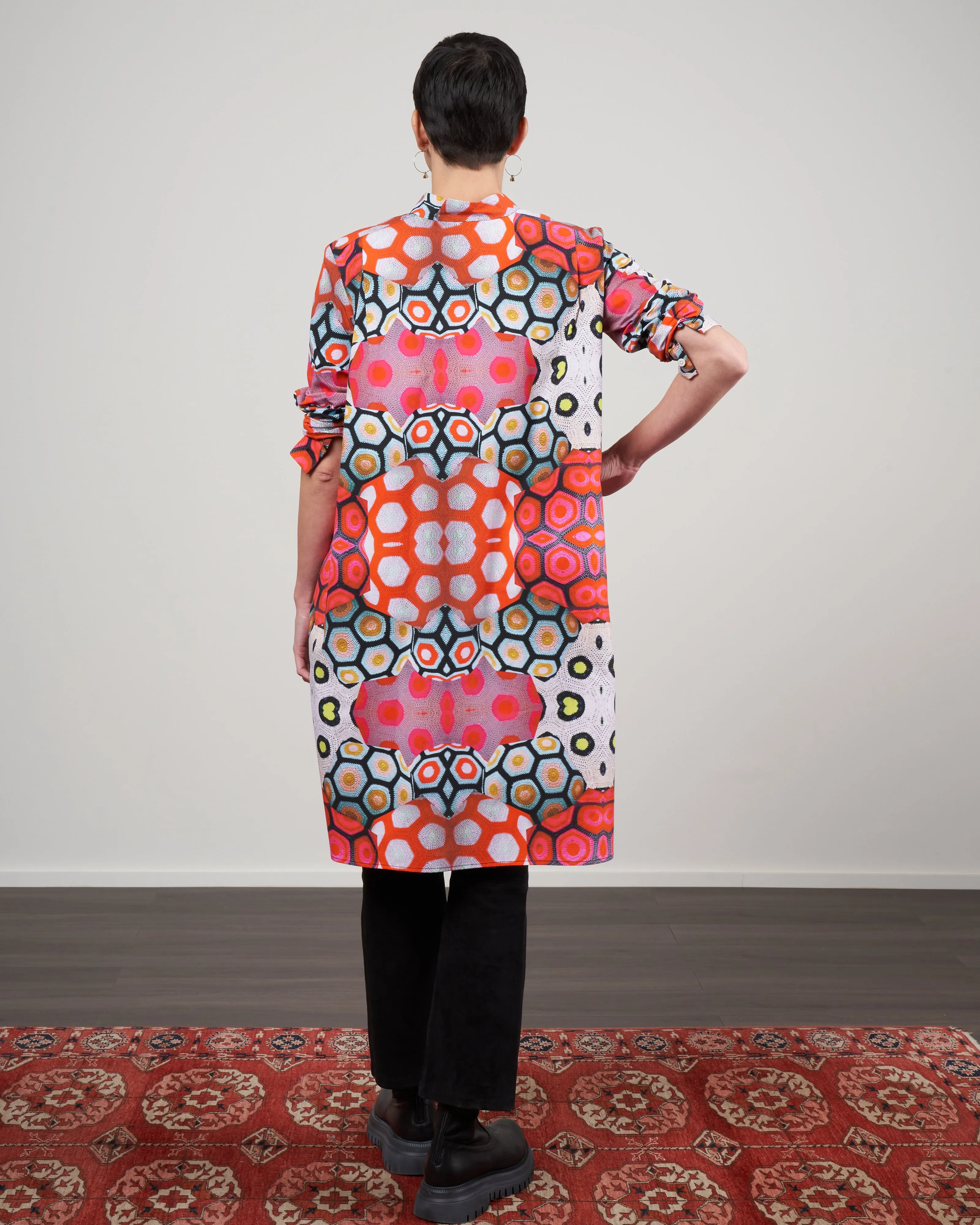 forward shirt dress - magda print