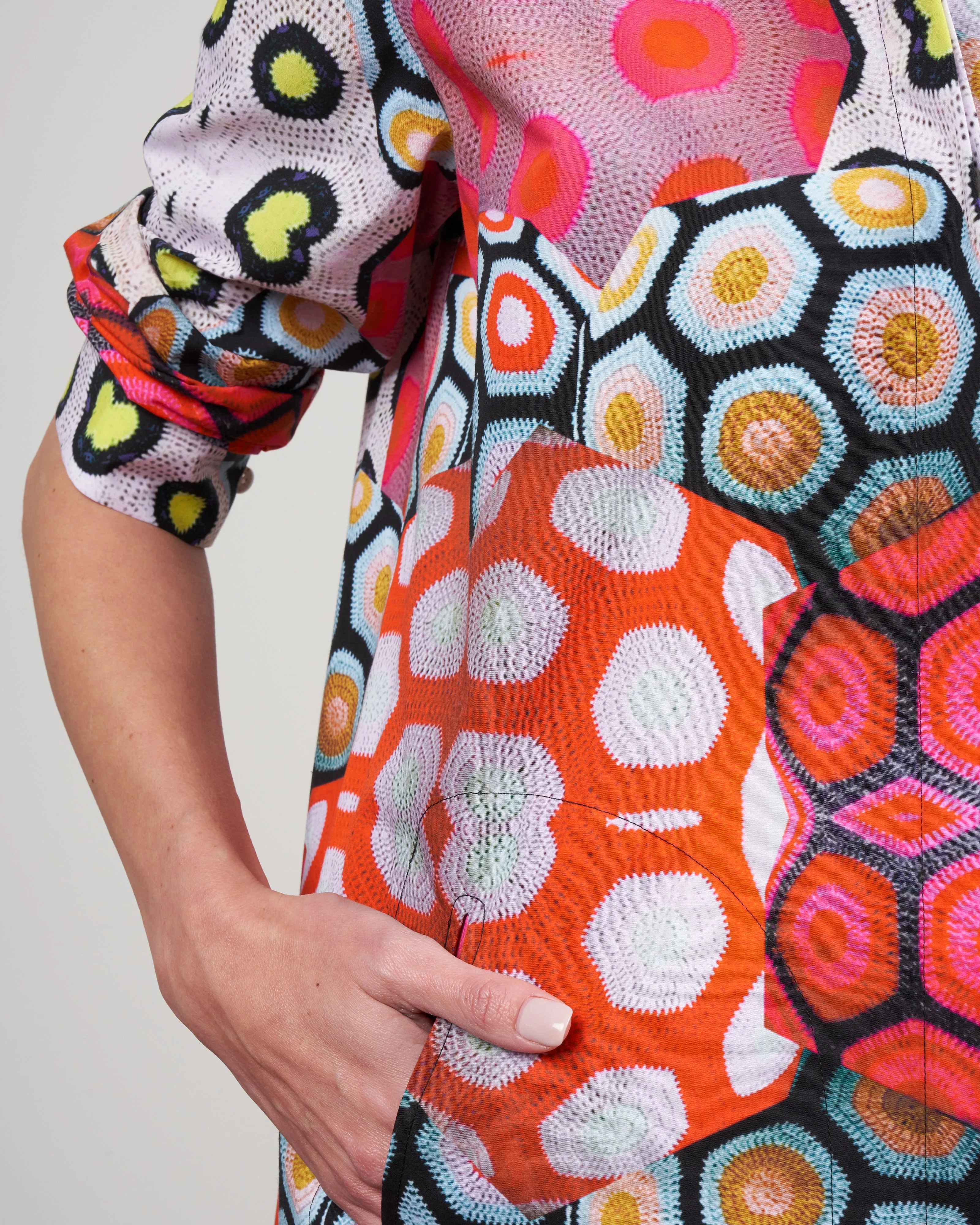 forward shirt dress - magda print