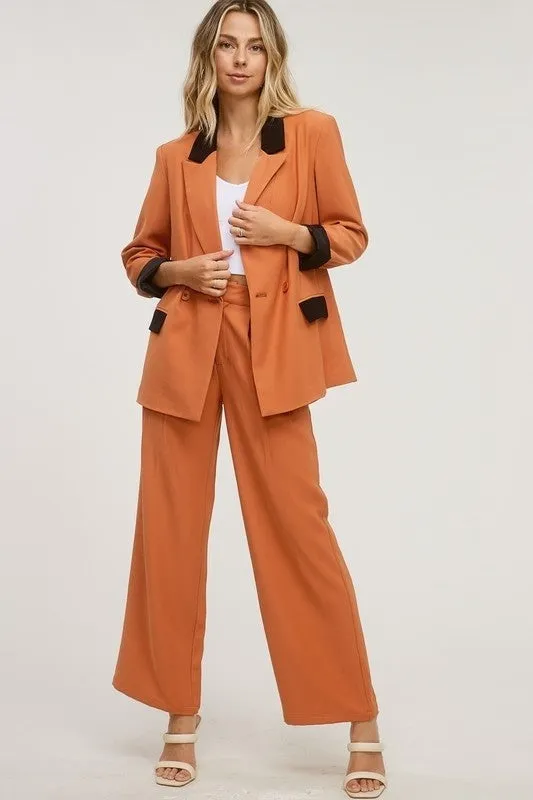 FSP4165-STK - Fall Wide Long Pants; 6 PCS