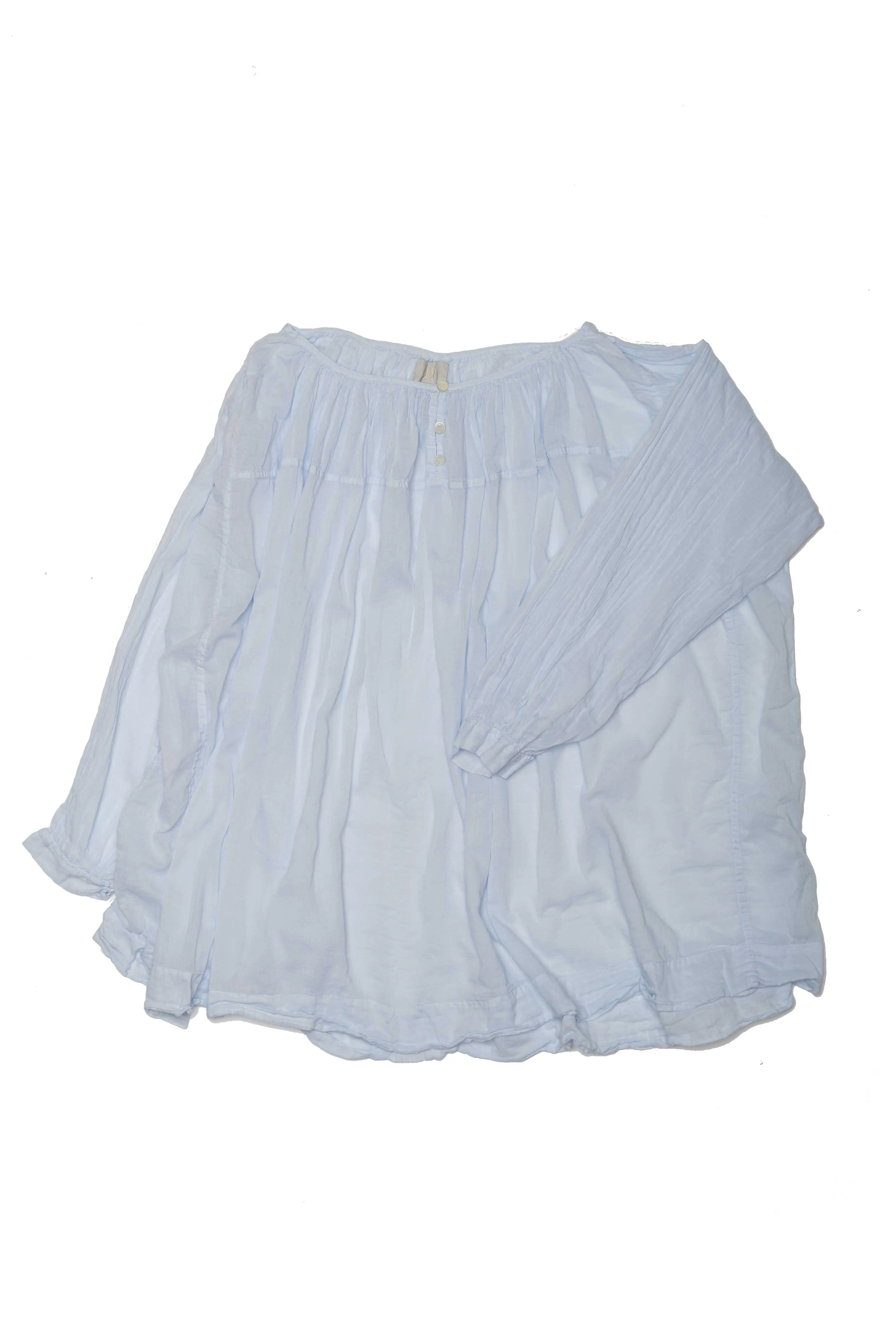 Gabrielle Gathered Blouse - Cotton Voile