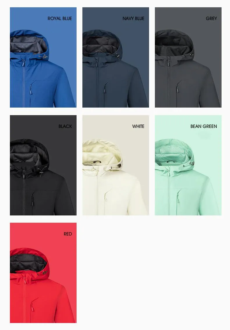 Gavin™ | Solid Color Waterproof Windbreaker Jacket