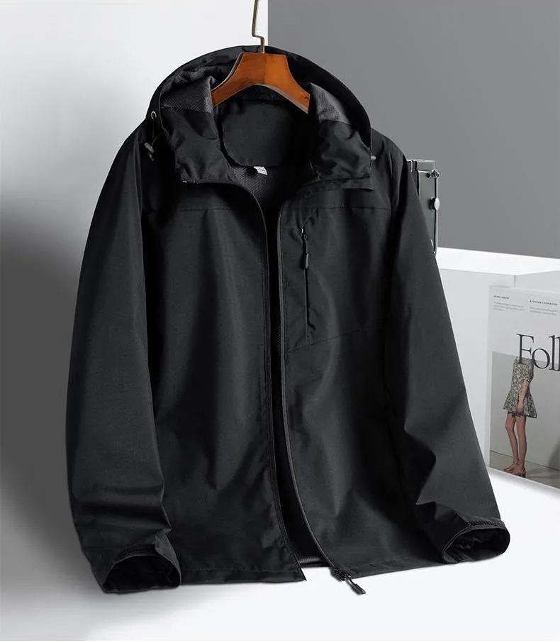 Gavin™ | Solid Color Waterproof Windbreaker Jacket