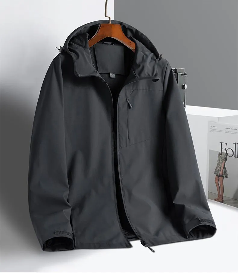 Gavin™ | Solid Color Waterproof Windbreaker Jacket
