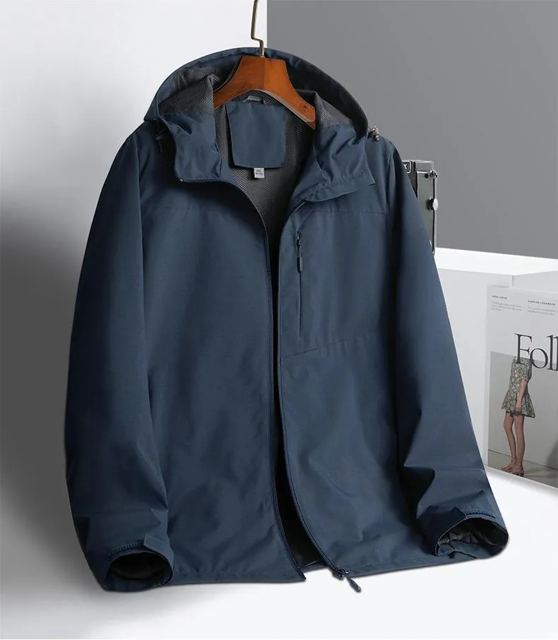Gavin™ | Solid Color Waterproof Windbreaker Jacket