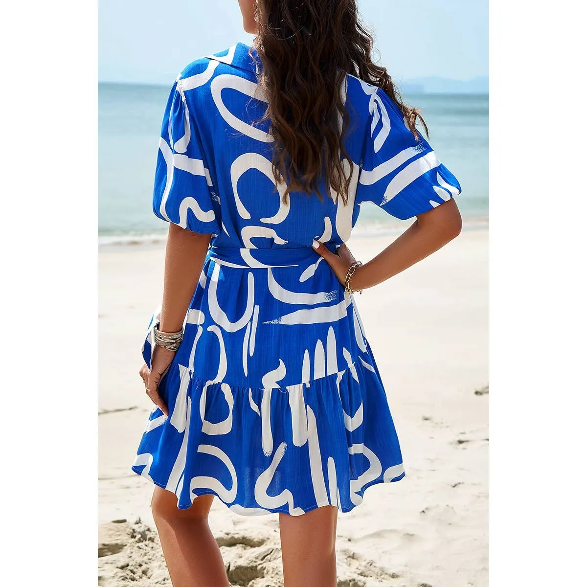 Geo Rhythm Shirt Dress
