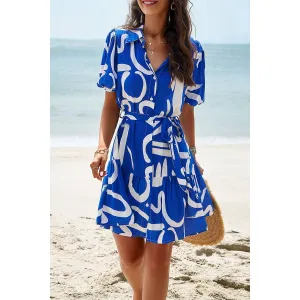 Geo Rhythm Shirt Dress