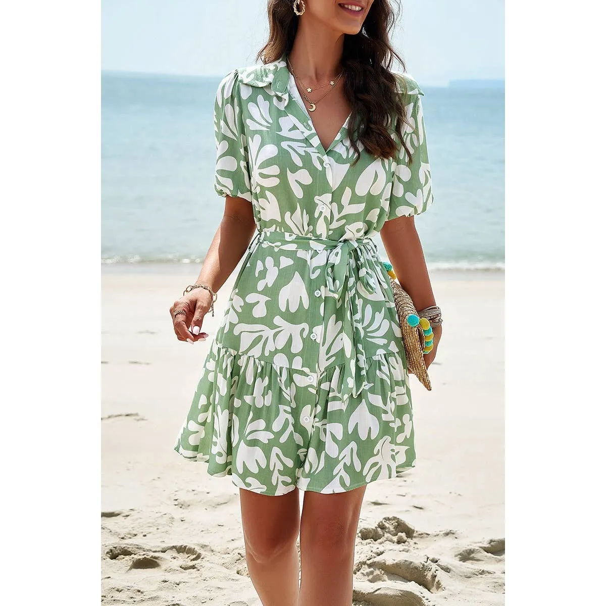 Geo Rhythm Shirt Dress