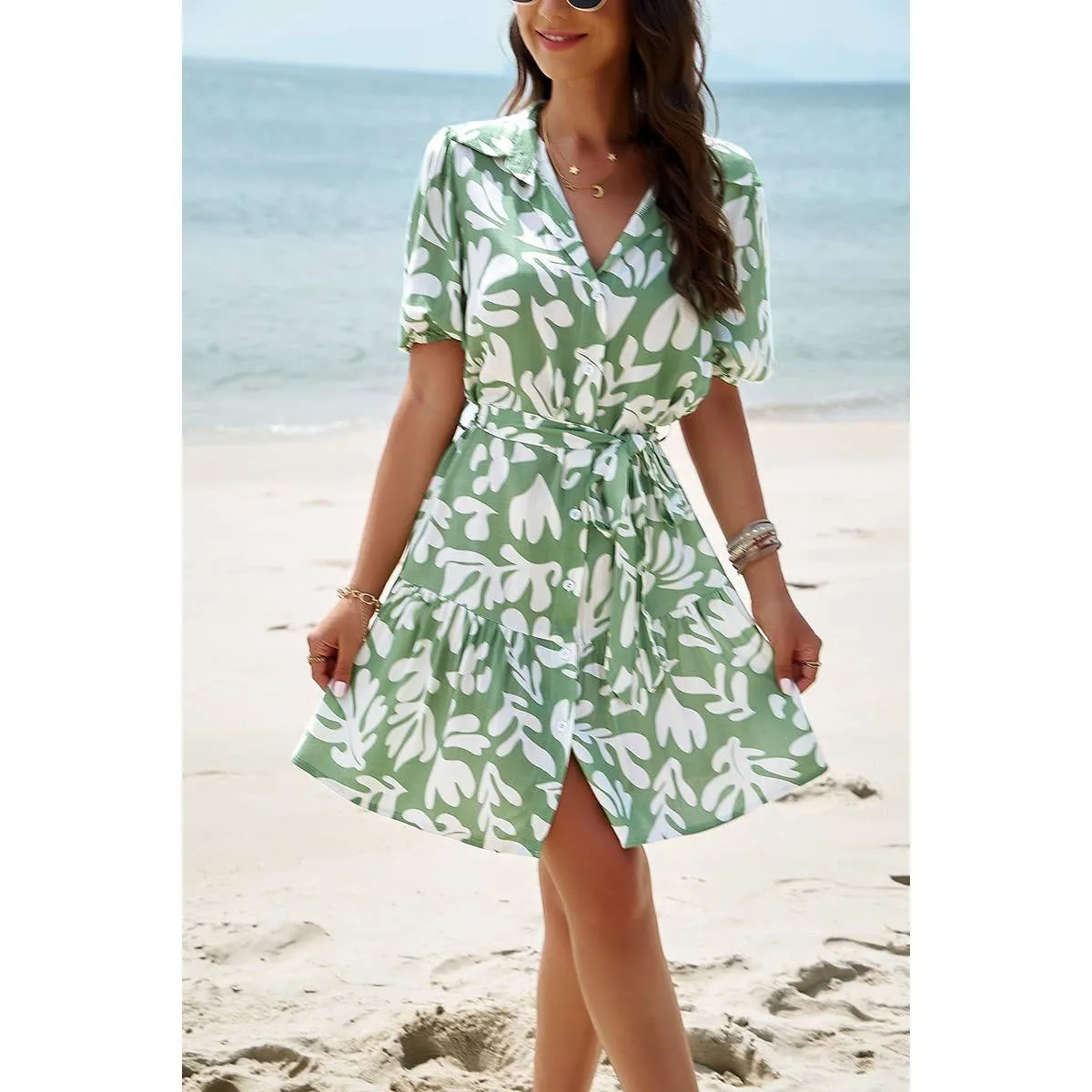 Geo Rhythm Shirt Dress