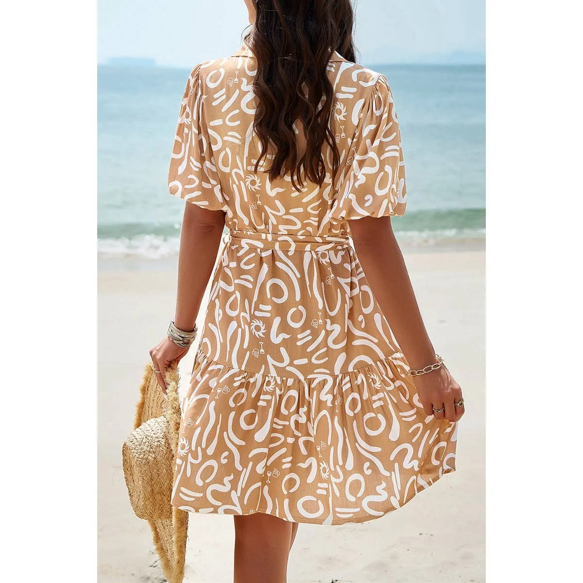 Geo Rhythm Shirt Dress
