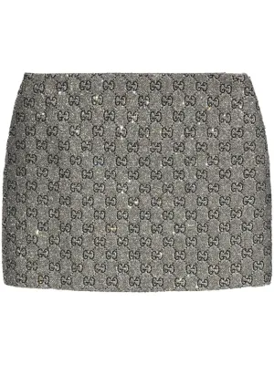 Gg tweed mini skirt