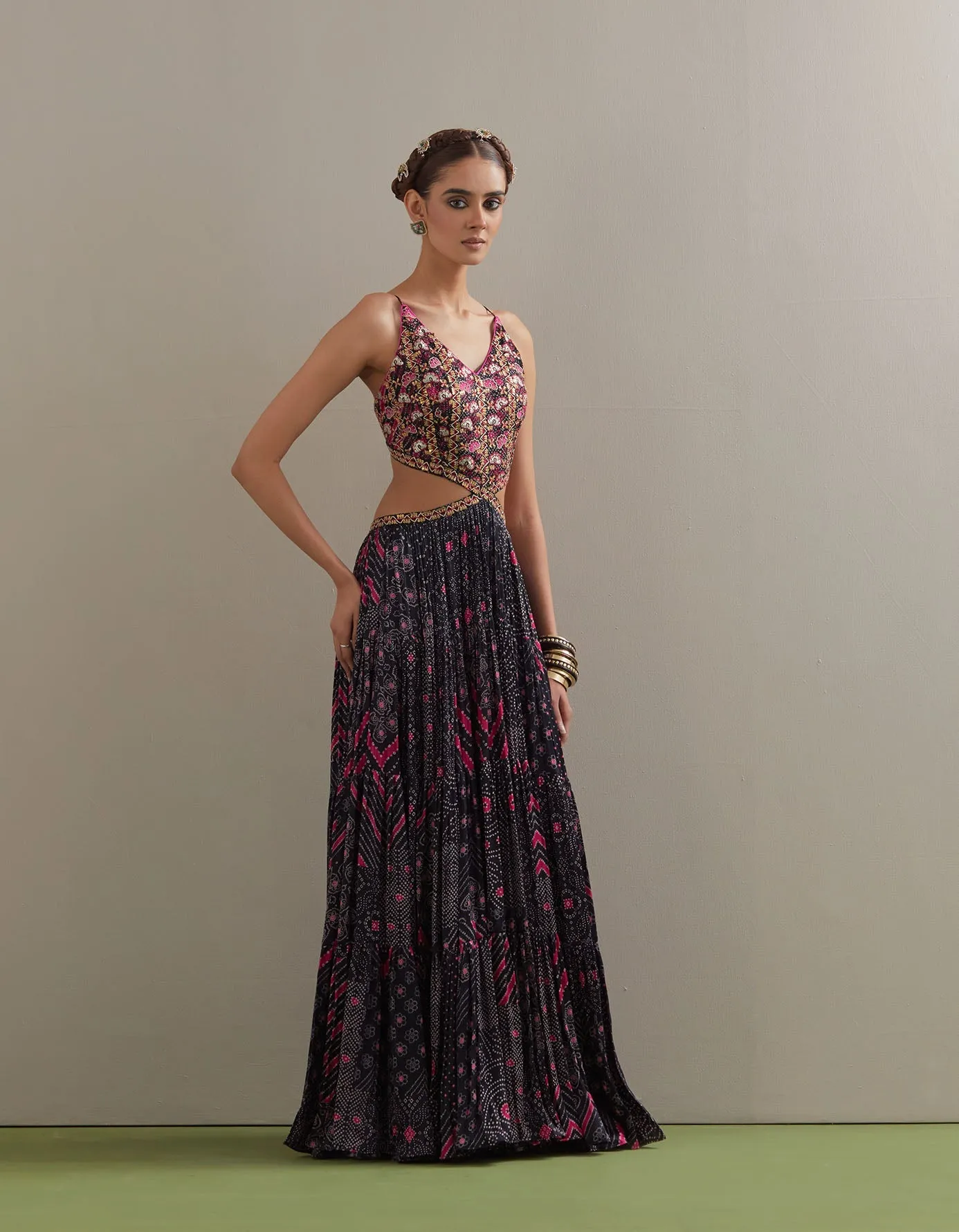 Ghagri Maxi - Purple