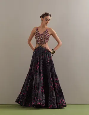 Ghagri Maxi - Purple