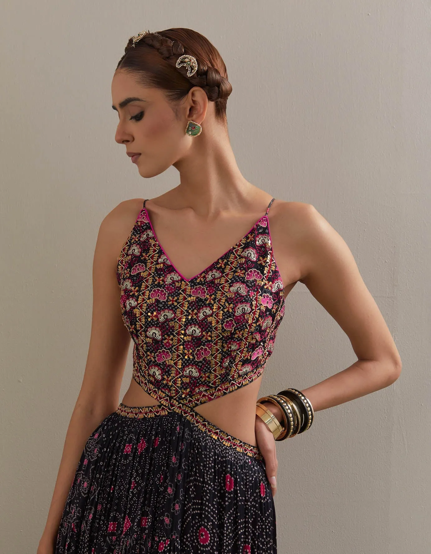 Ghagri Maxi - Purple