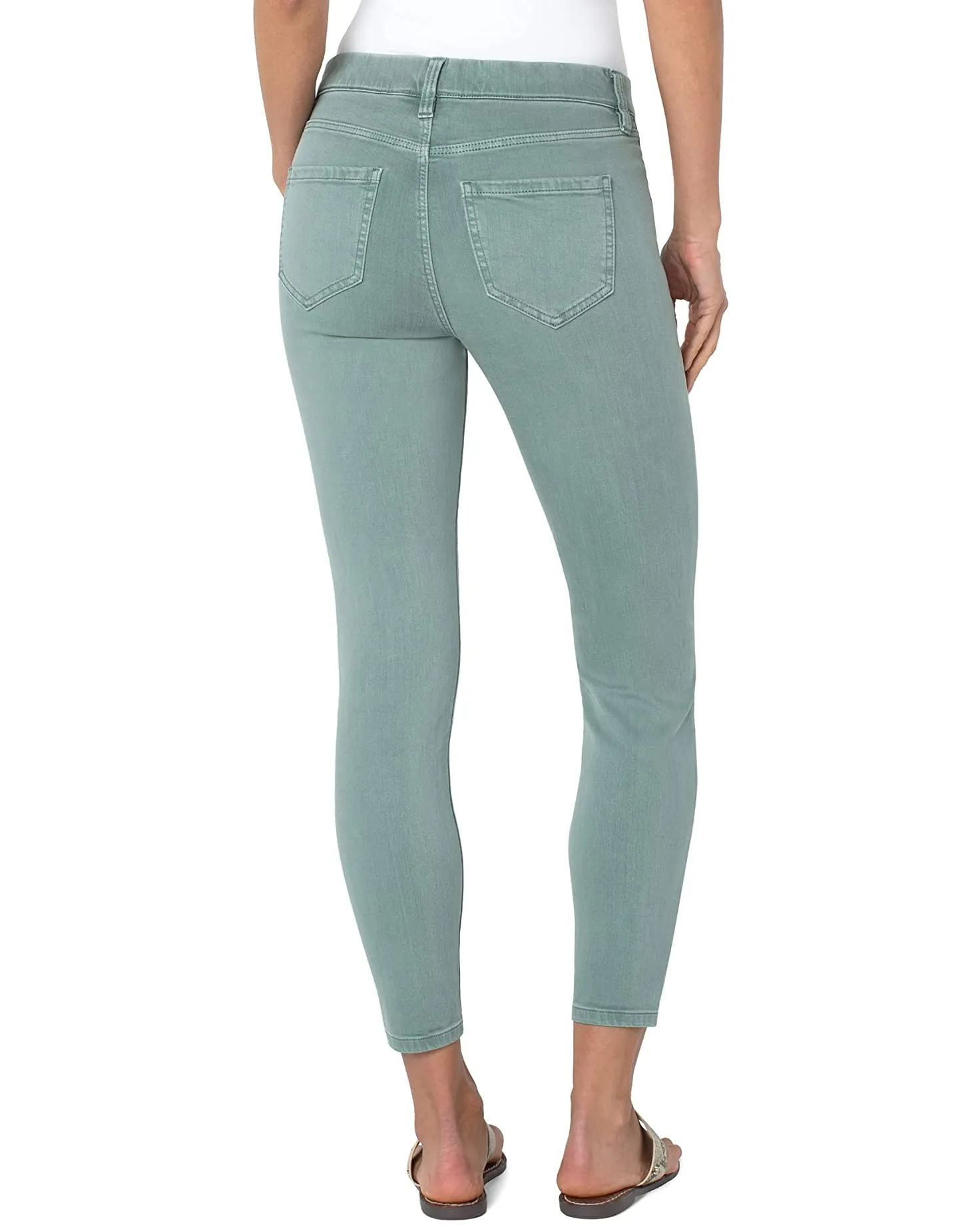 Gia Glider Ankle Skinny - Seafoam