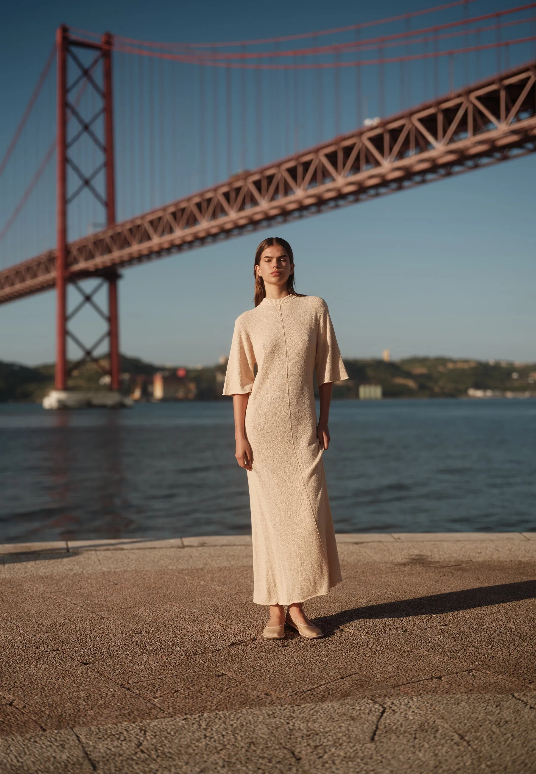 Gianna knit maxi dress 4150 - Coco Milk