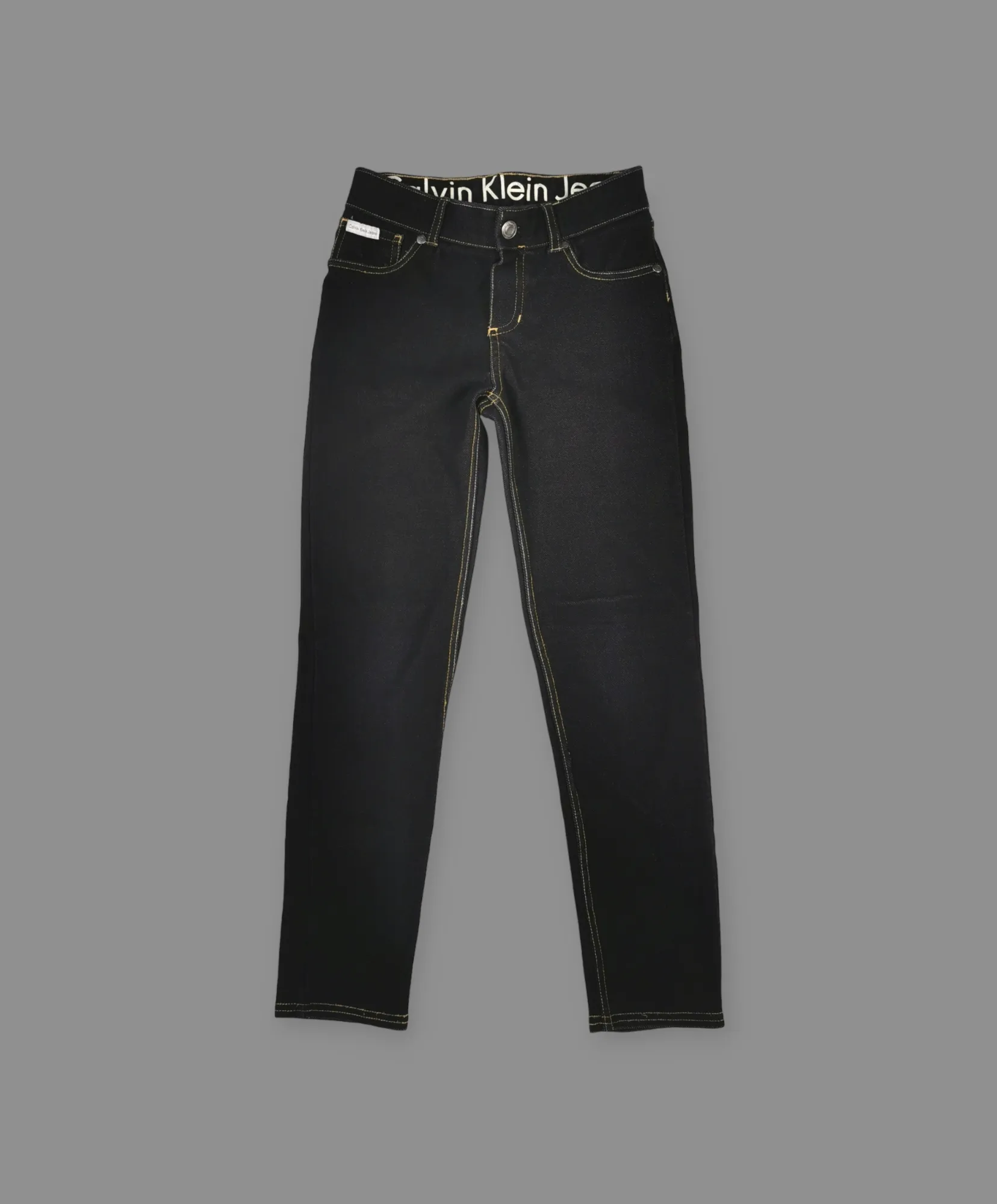GIRL SIZE 10 YEARS - CALVIN KLEIN, Soft Black Jeggings EUC B35