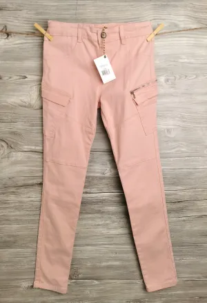 GIRL SIZE LARGE (12 YEARS) - DEX Kids, Soft Pink, Skinny Cargo Pants NWT B54