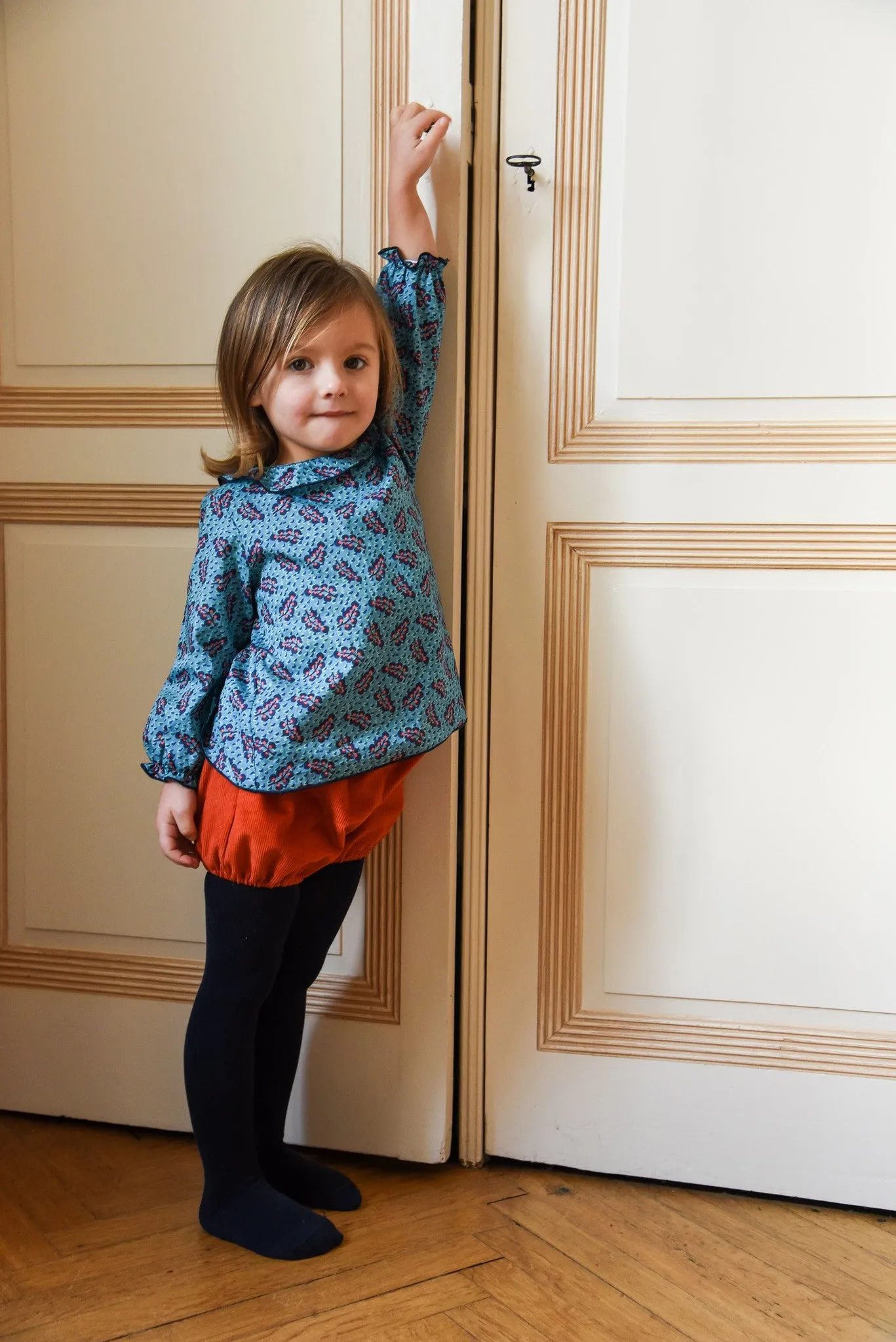 Girls Jeanne Liberty Anatolia Blue Blouse