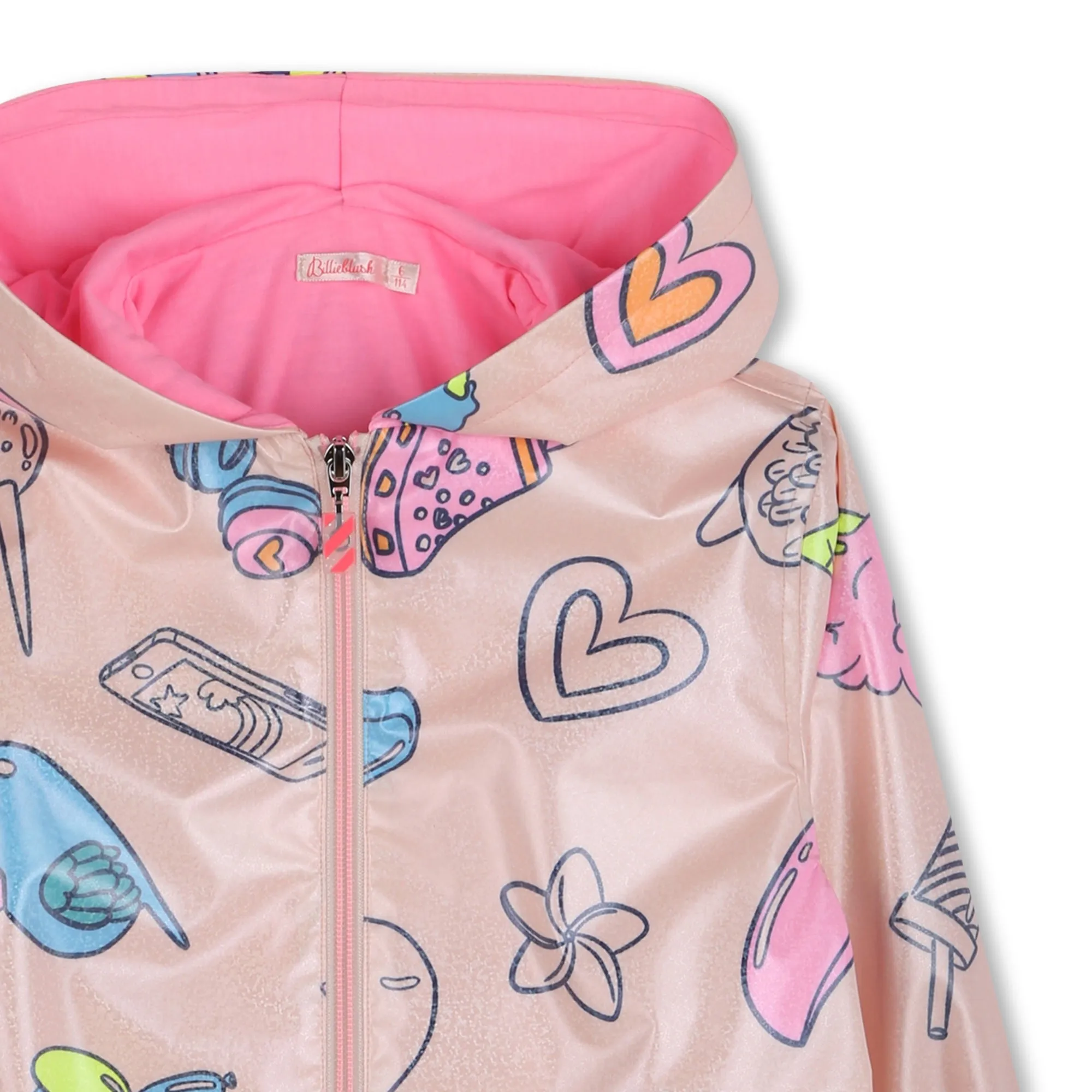 Girls Pink Rain Coat