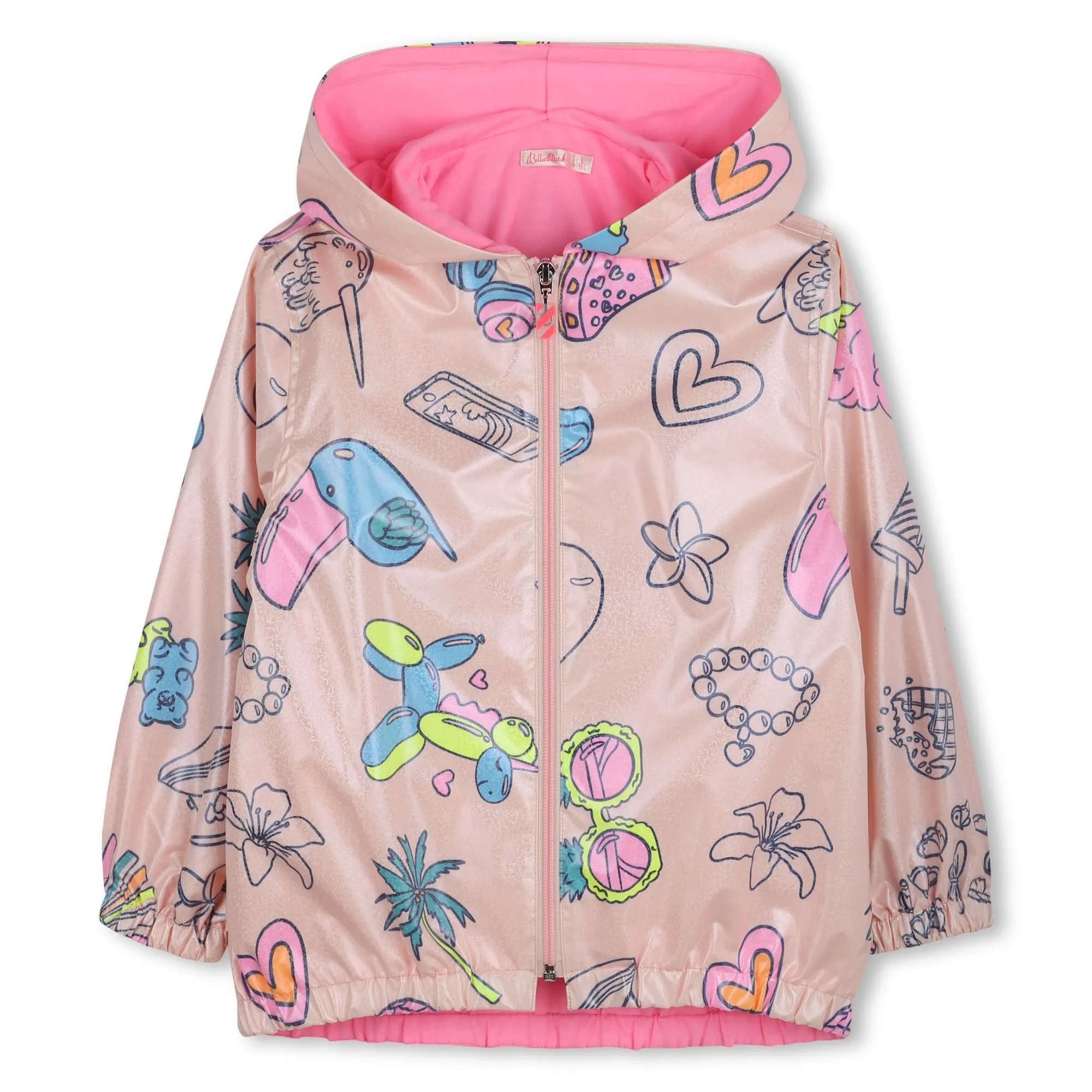 Girls Pink Rain Coat