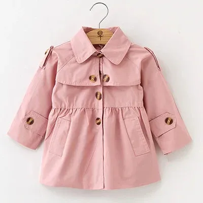 Girls Windbreaker Coat Jackets Baby Kids Flower Embroidery Hooded Outwear For Baby Kids Coats Jacket Clothing