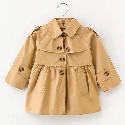 Girls Windbreaker Coat Jackets Baby Kids Flower Embroidery Hooded Outwear For Baby Kids Coats Jacket Clothing