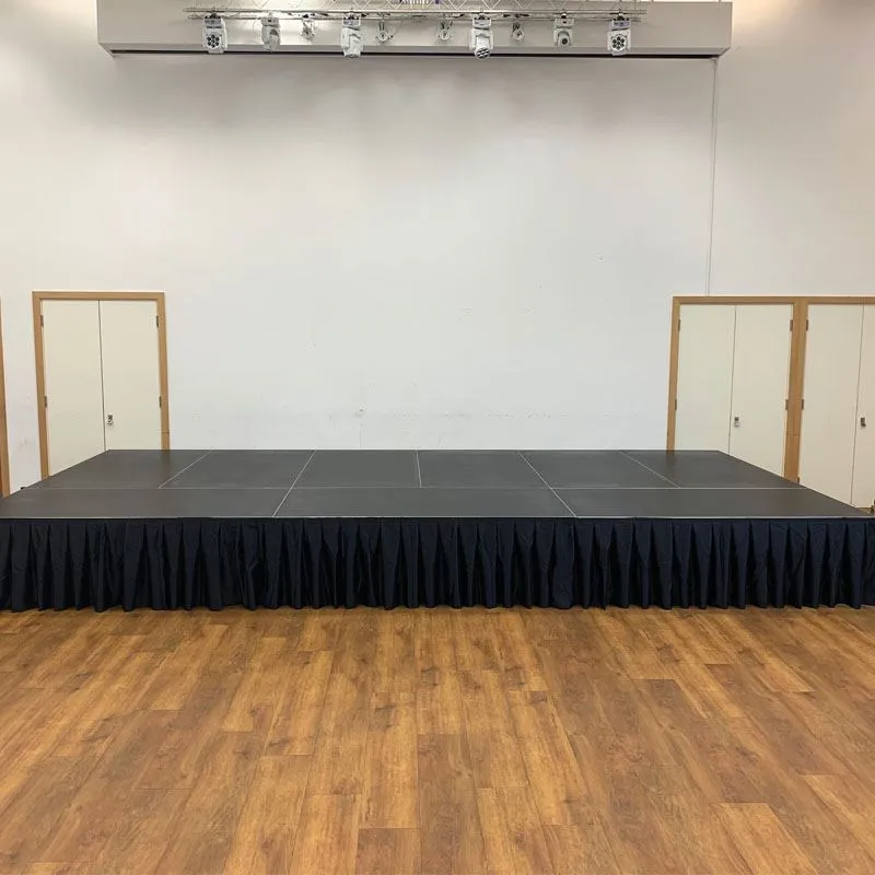 Global Truss GT Stage Deck Polyester Skirt 205 x 100cm Pleated