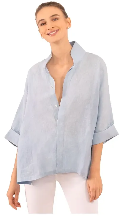 Gretchen Scott Designs Little Lulu Linen Blouse - La Di Da