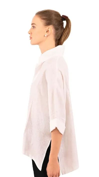Gretchen Scott Designs Little Lulu Linen Blouse - La Di Da