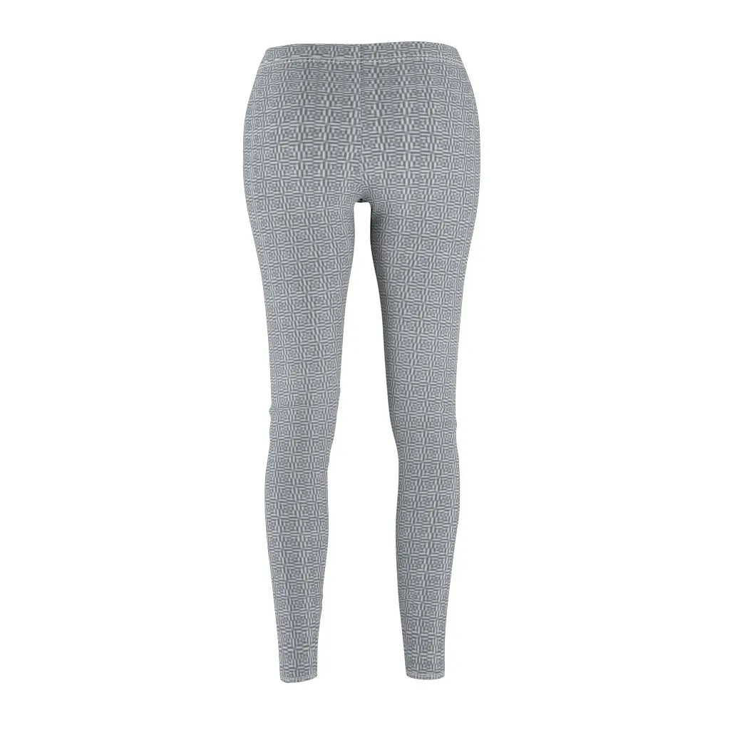 grey eyelet Casual Leggings