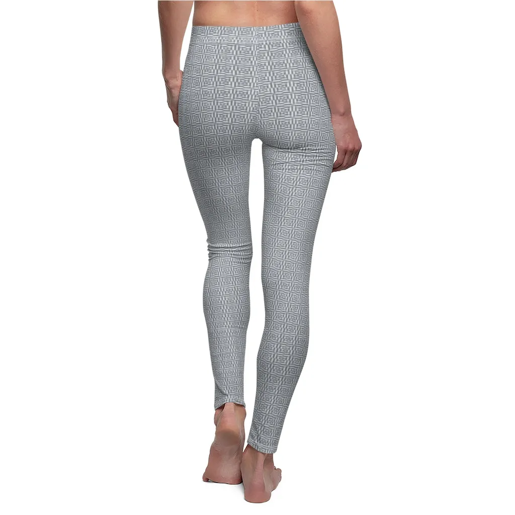 grey eyelet Casual Leggings