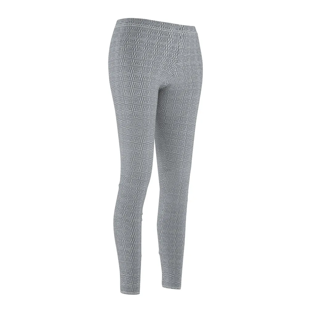 grey eyelet Casual Leggings