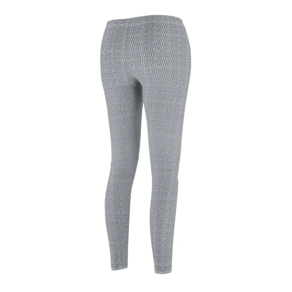 grey eyelet Casual Leggings