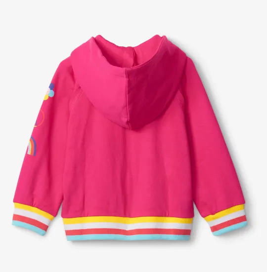Hatley Fuchsia Purple Full Zip Hoodie