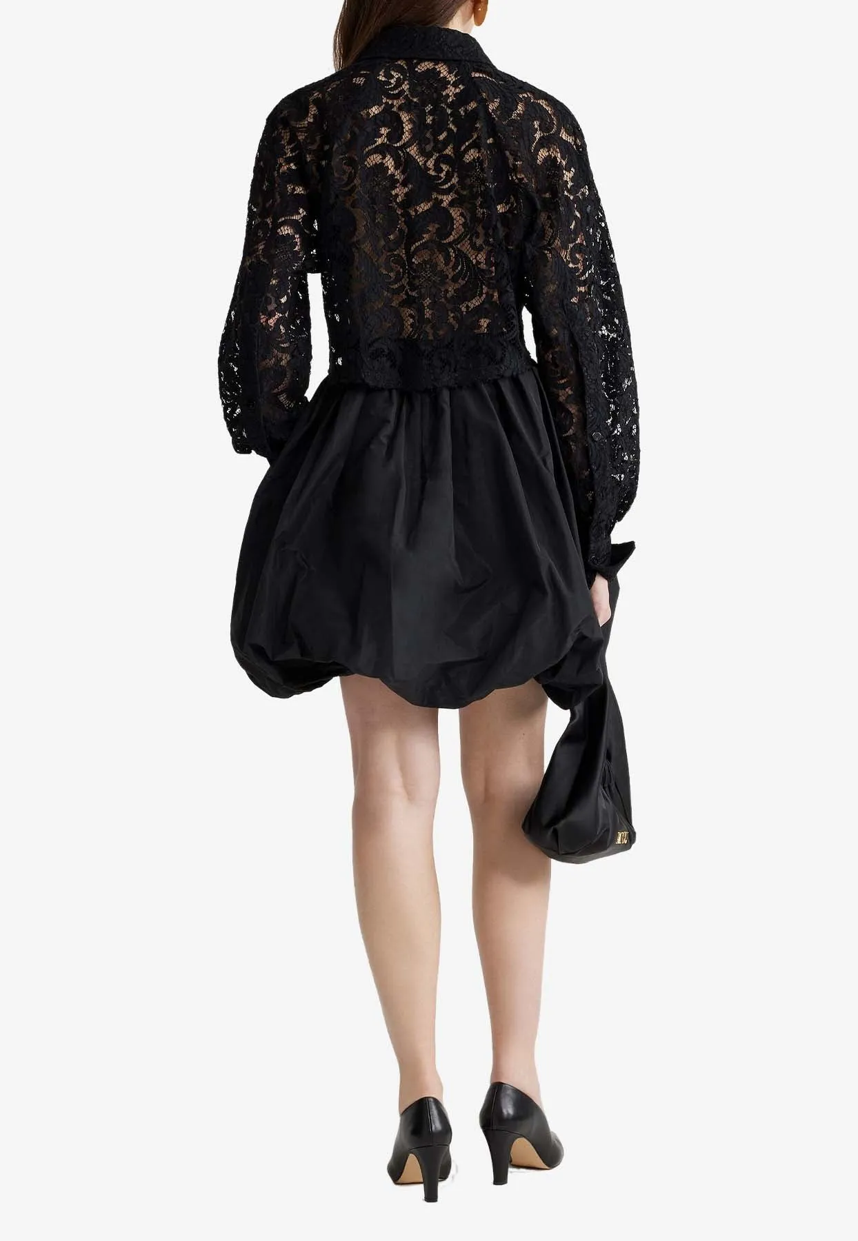 High-Waist Mini Bubble Skirt