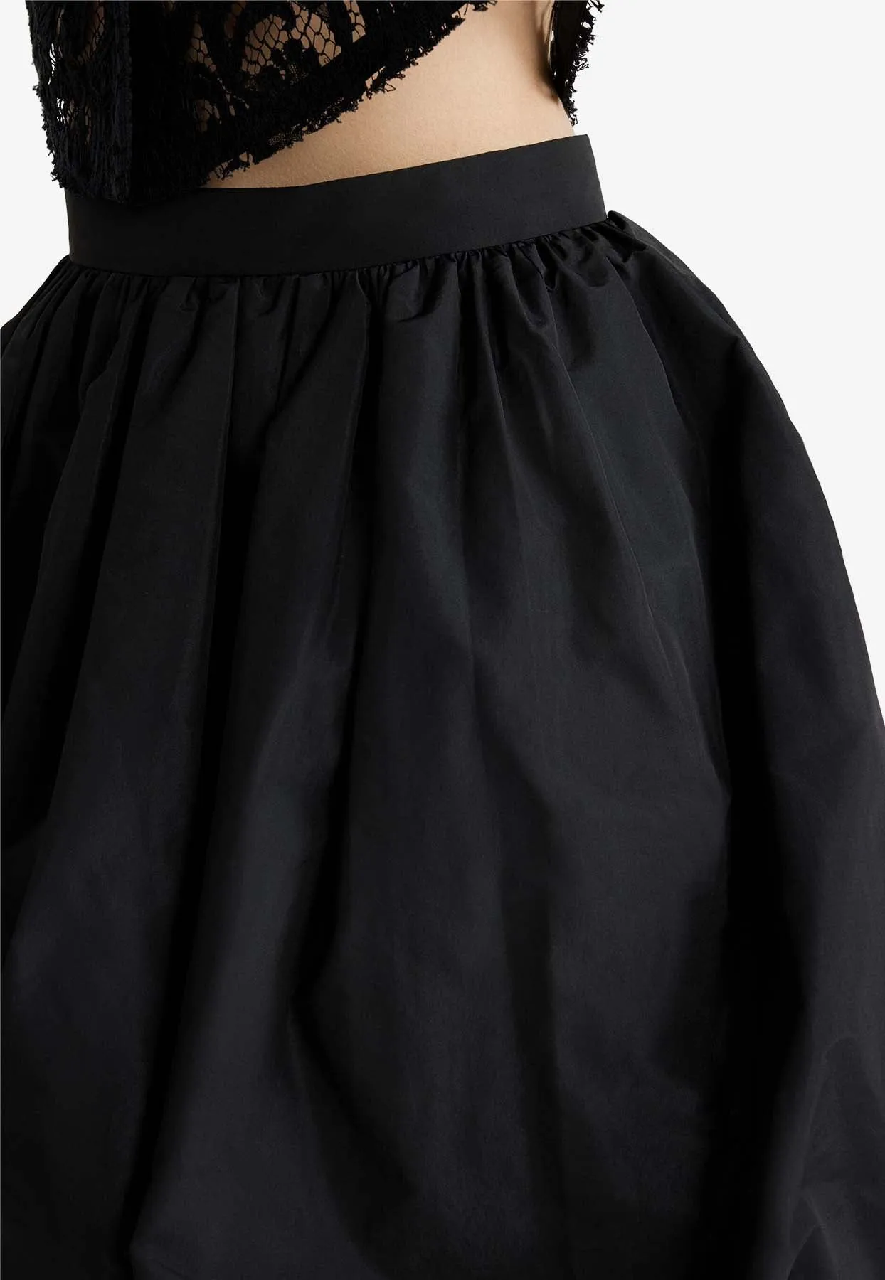 High-Waist Mini Bubble Skirt
