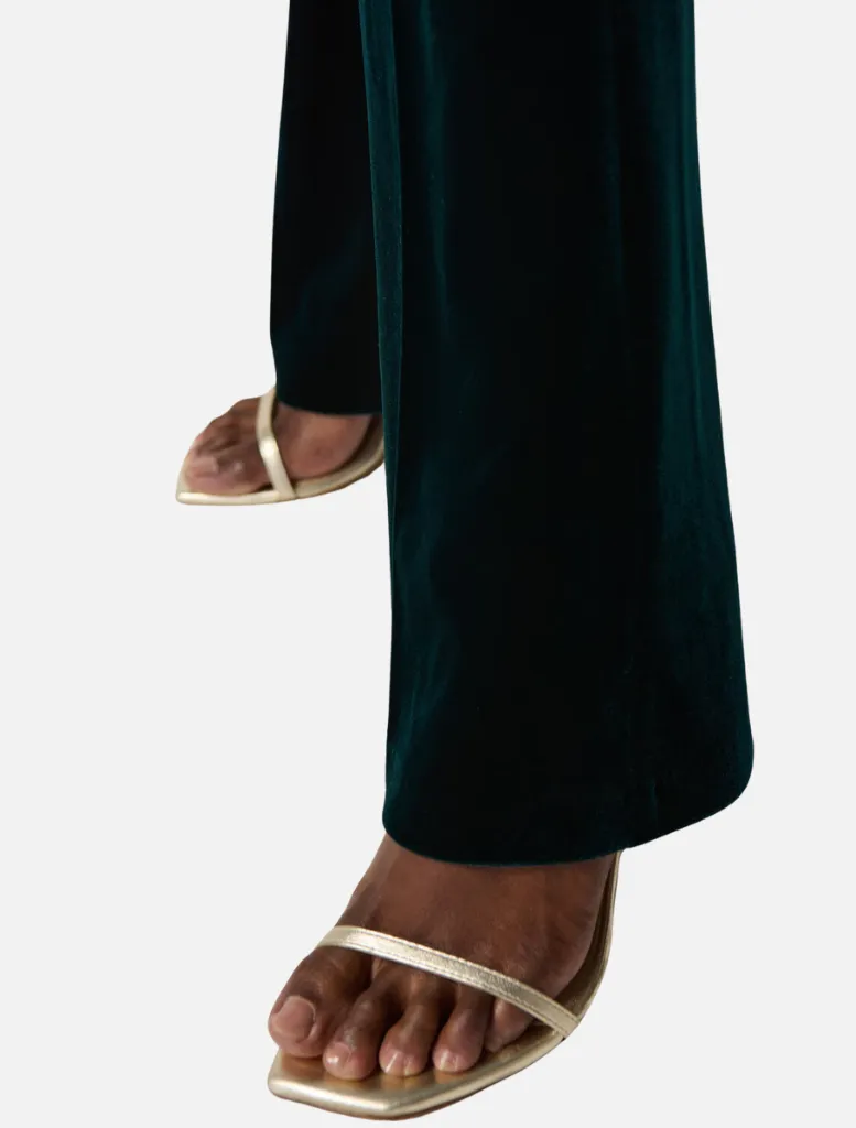 High-waisted Flare Trousers