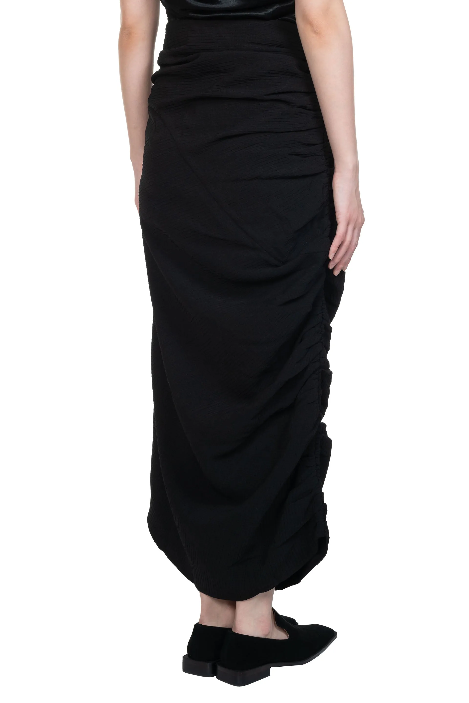Ink Pleated Skirt