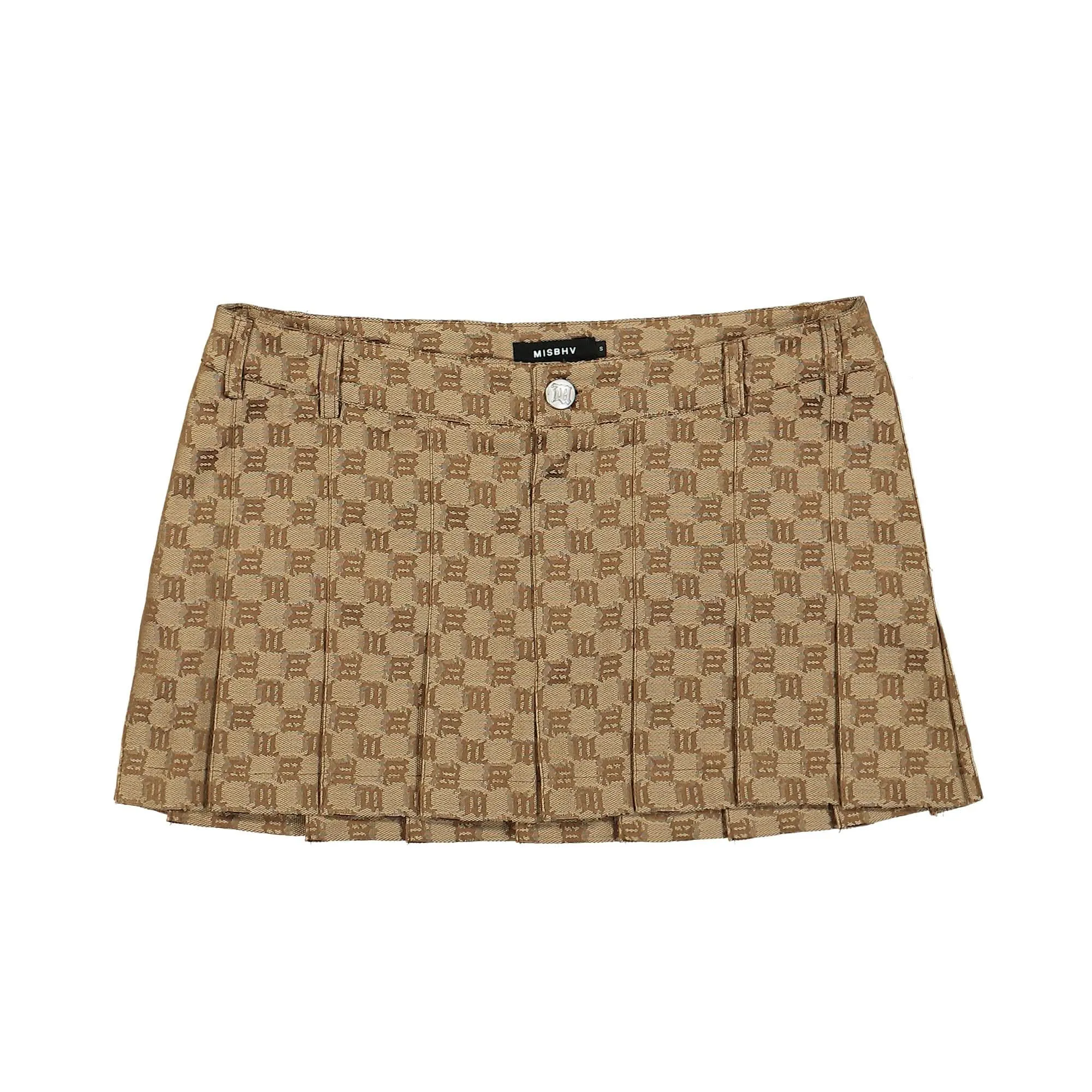 Jacquard Monogram School Skirt