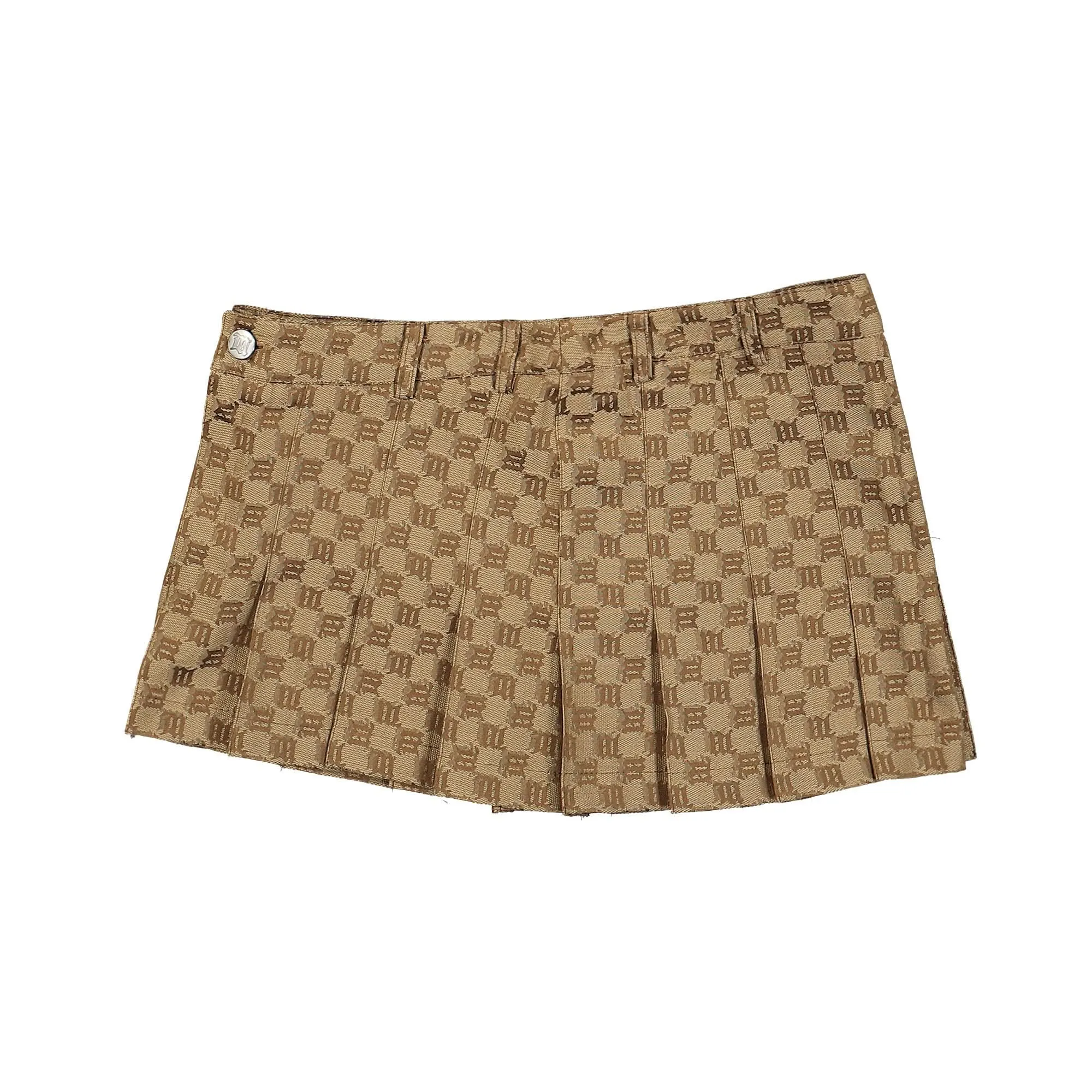 Jacquard Monogram School Skirt
