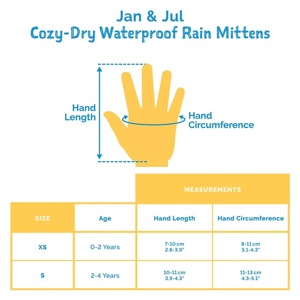 Jan & Jul Kids Rain Mittens - Pink Rainbow