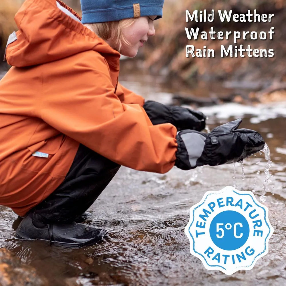 Jan & Jul Kids Rain Mittens - Pink Rainbow