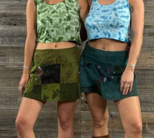 Jayli - "INSPIRATION" Cotton GD Prints Skirt w/Attached Large Cargo Pocket