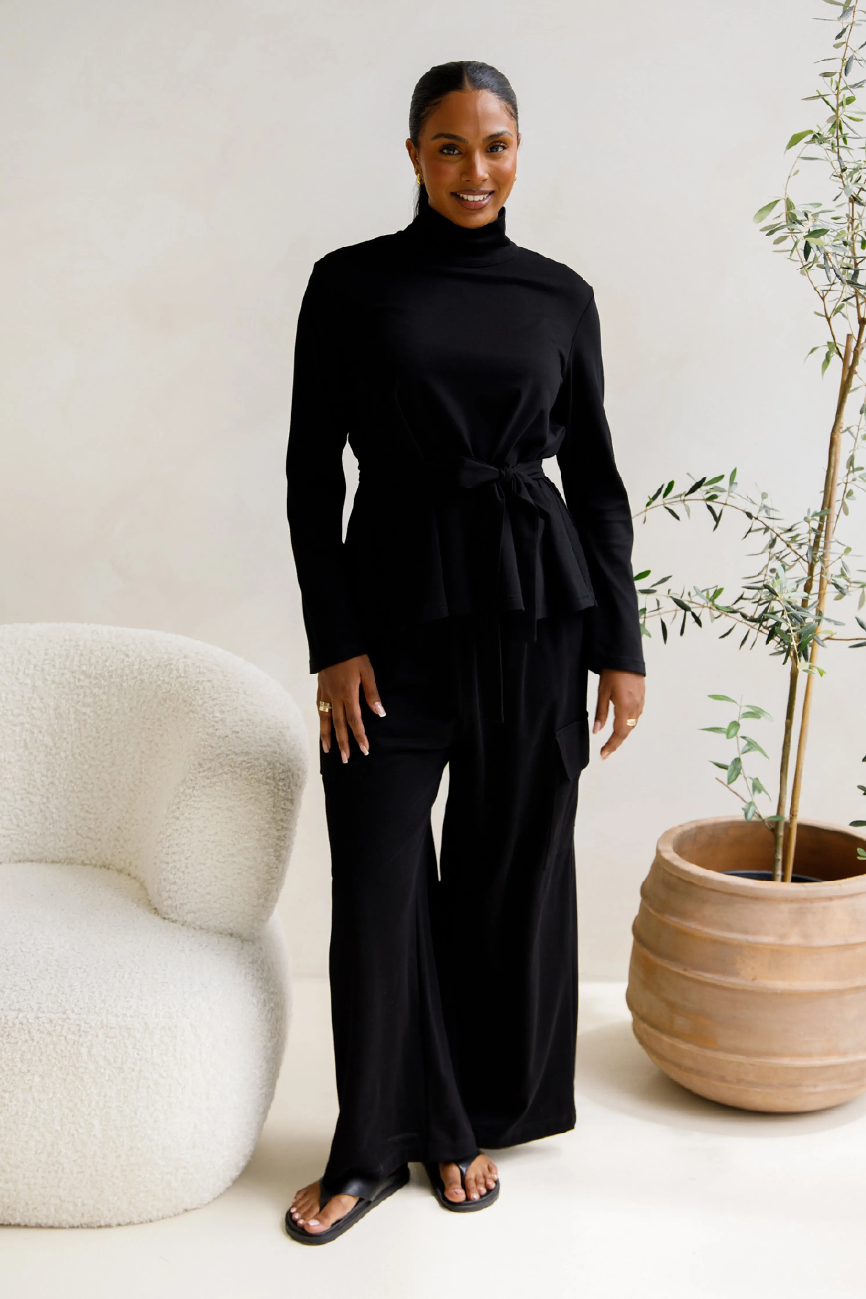 Jazmine Lounge Top | Black